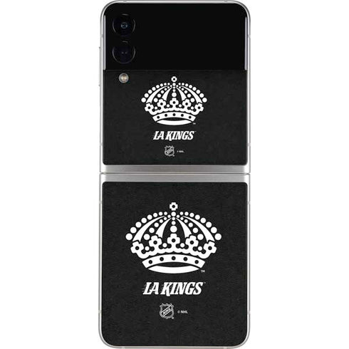 NHL Los Angeles Kings Black Background Galaxy Z Flip3 5G Skin